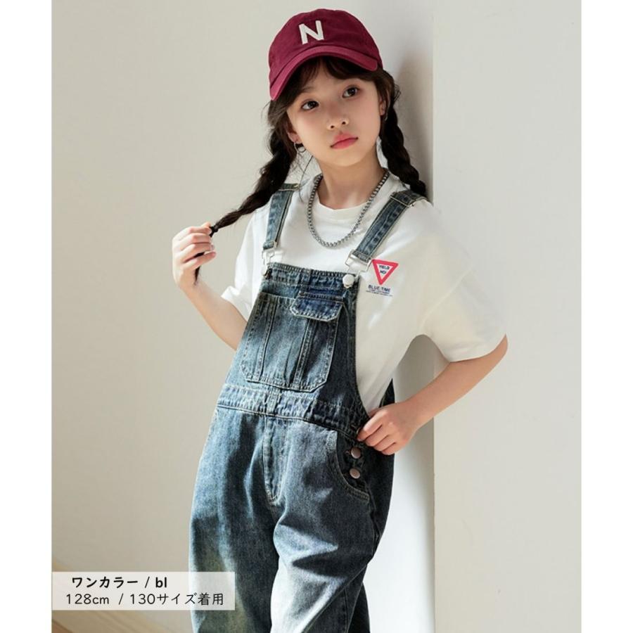 キッズ デニム オーバーオール ボトムス かわいい かっこいい 男の子 女の子 ボーイズ ガールズ オールシーズン 子供服 120cm 130cm 140cm 150cm 160cm 170cm |  | 04