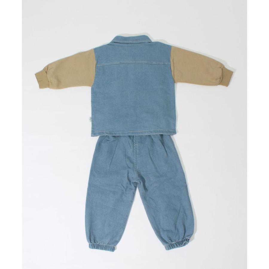 デニム 3点 セットアップ 襟付き 長袖シャツ ロンT デニムパンツ ジョガー 上下セット キッズ ベビー服 男の子 ボーイズ 春 秋 韓国子供服 |  | 14