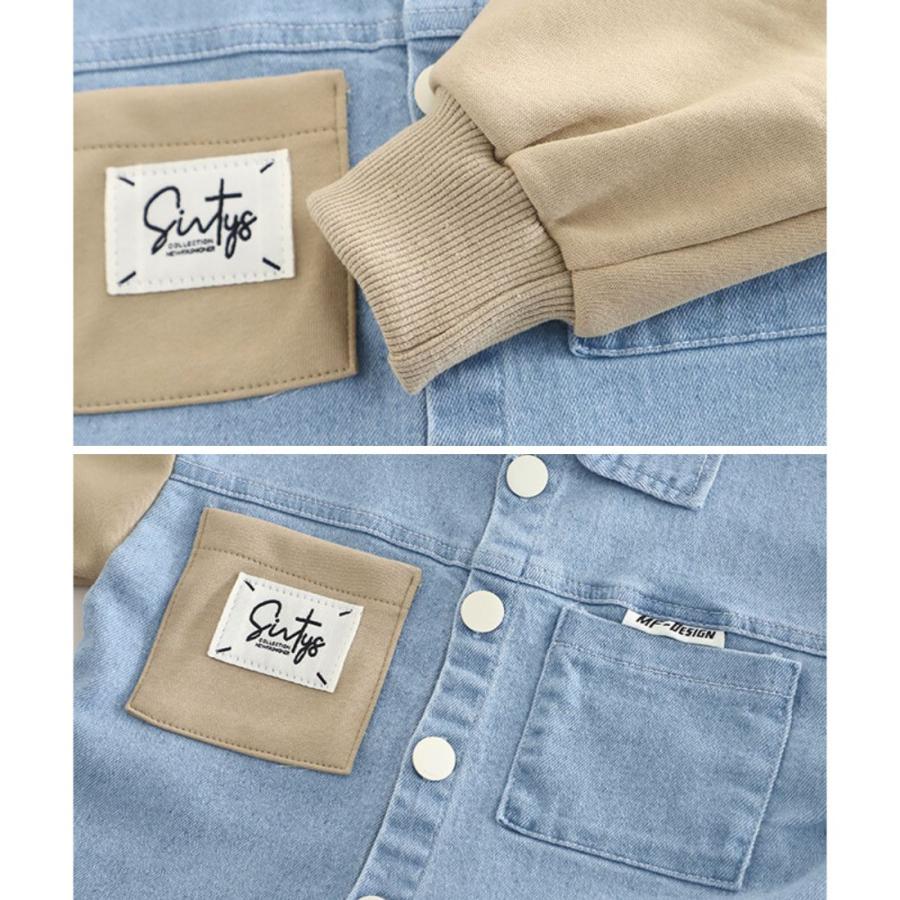 デニム 3点 セットアップ 襟付き 長袖シャツ ロンT デニムパンツ ジョガー 上下セット キッズ ベビー服 男の子 ボーイズ 春 秋 韓国子供服 |  | 05