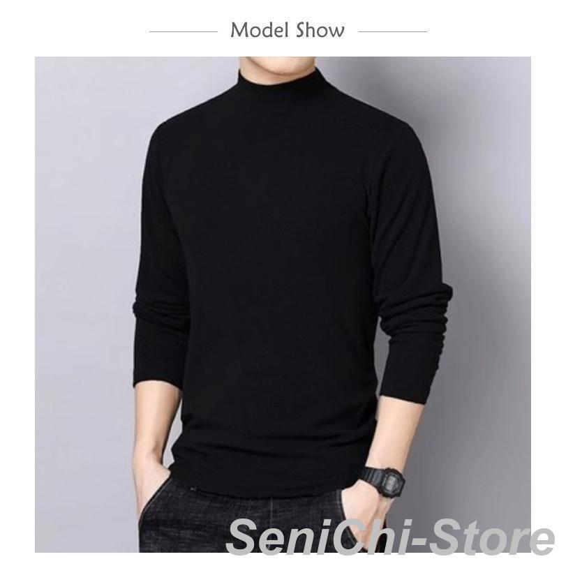 【3枚セット】あったかインナー 暖かい Tシャツ カジュアル ハイネック 保温 【3枚セット】あったかインナー 長袖 通勤 トップス 防寒 メンズ 発 |  | 10