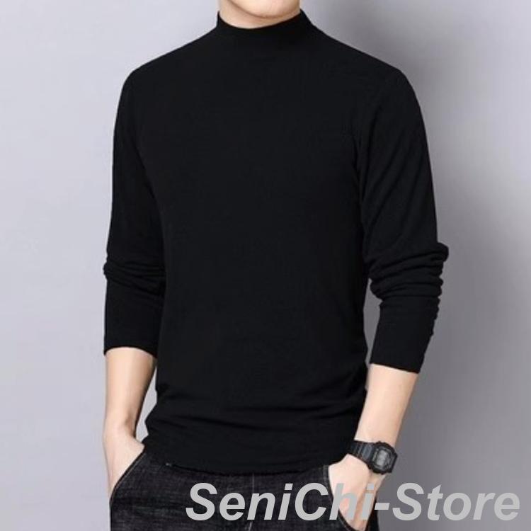 【3枚セット】あったかインナー 暖かい Tシャツ カジュアル ハイネック 保温 【3枚セット】あったかインナー 長袖 通勤 トップス 防寒 メンズ 発 |  | 01