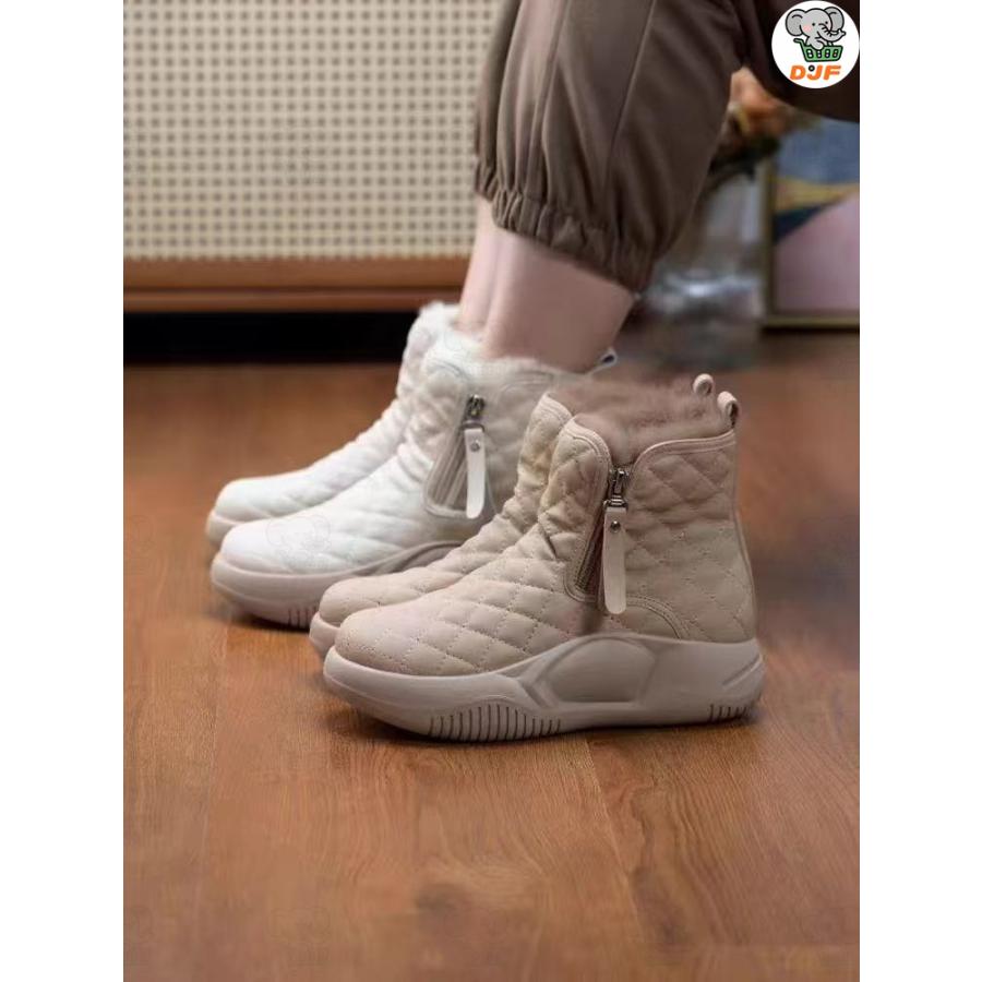 スノーシューズ ブーツ レディース 防滑 防水 防寒 スノーブーツ ショート スニーカー 雪靴 アウトドア 通勤用 冬用 サイドファスナー サイドジッパーブーツ |  | 06