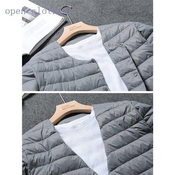 【タイムセールダウンジャケット メンズ インナー ジャケット ビジネス 軽量 ライトアウター ブルゾン カーディガン オフィス 防寒 冬 薄手 大きいサイズ 暖かい |  | 10