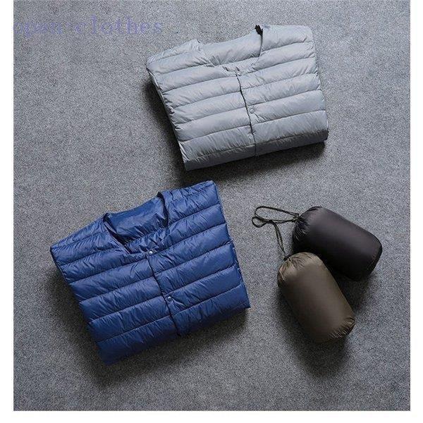 【タイムセールダウンジャケット メンズ インナー ジャケット ビジネス 軽量 ライトアウター ブルゾン カーディガン オフィス 防寒 冬 薄手 大きいサイズ 暖かい |  | 08