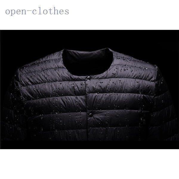 【タイムセールダウンジャケット メンズ インナー ジャケット ビジネス 軽量 ライトアウター ブルゾン カーディガン オフィス 防寒 冬 薄手 大きいサイズ 暖かい |  | 09