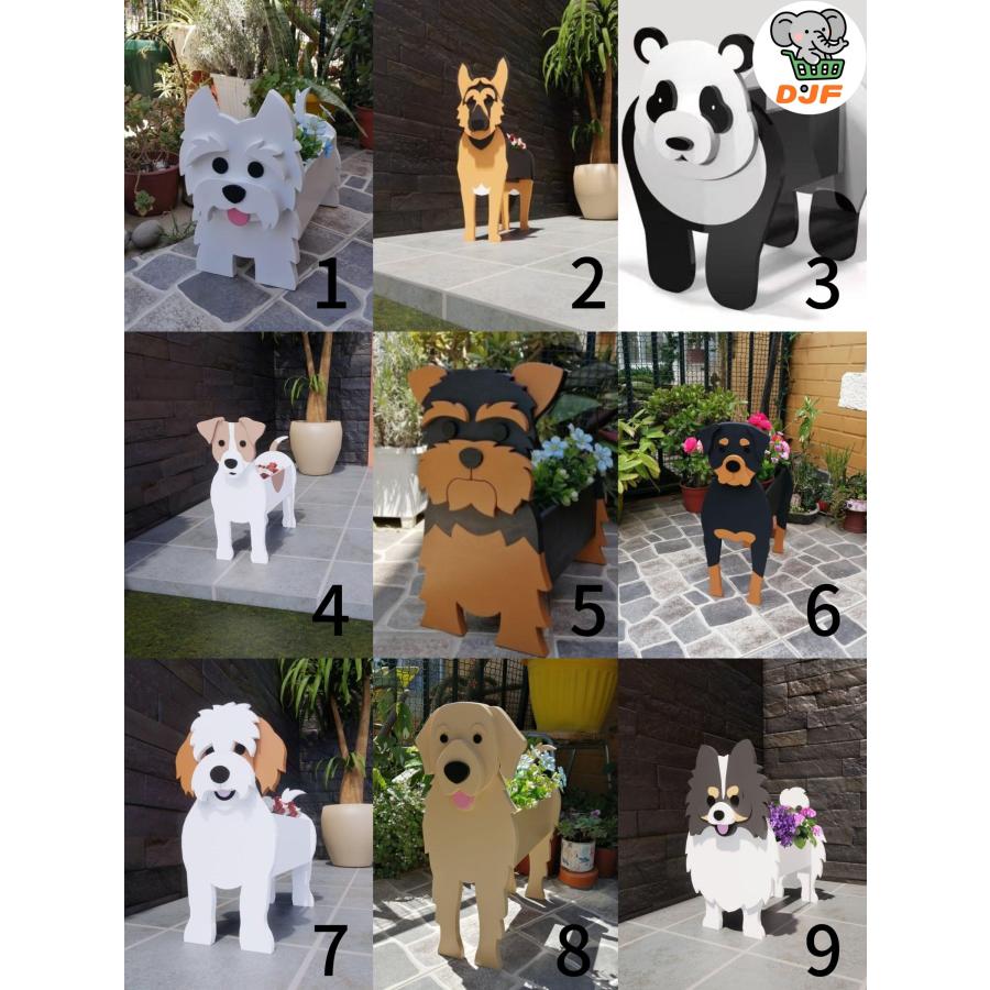 犬の形 多肉植物 サボテン鉢 PVC植木鉢 北欧 シュール ガーデニング かわいい犬 多肉植物ポットプランター容器 可愛い 動物 植木鉢 プランターデ |  | 02