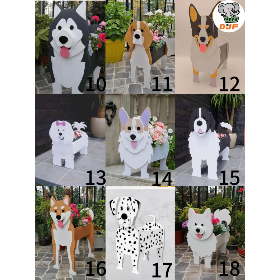 犬の形 多肉植物 サボテン鉢 PVC植木鉢 北欧 シュール ガーデニング かわいい犬 多肉植物ポットプランター容器 可愛い 動物 植木鉢 プランターデ |  | 03