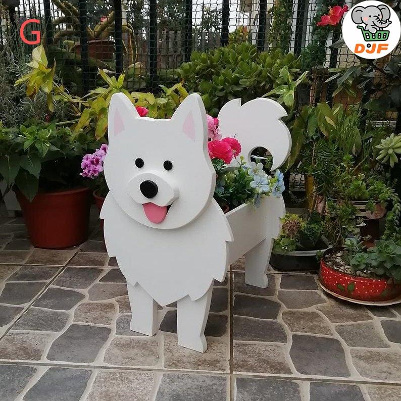 犬の形 多肉植物 サボテン鉢 PVC植木鉢 北欧 シュール ガーデニング かわいい犬 多肉植物ポットプランター容器 可愛い 動物 植木鉢 プランターデ |  | 10