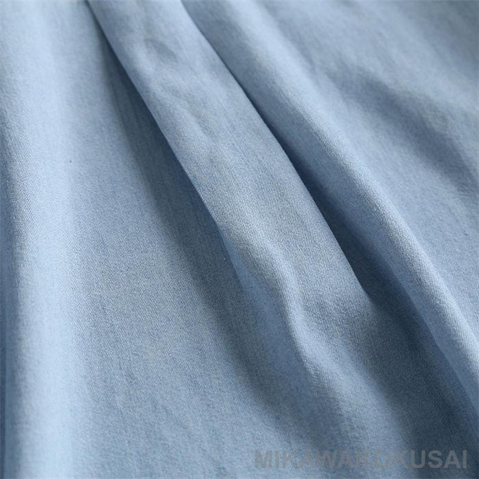 デニムシャツ 半袖 レディース デニム シャツ 夏 薄手 シャツ ブラウス 半袖 トップス ゆったり 羽織り 重ね着 無地 ギャザー 着回し 春夏 カジュアル |  | 13