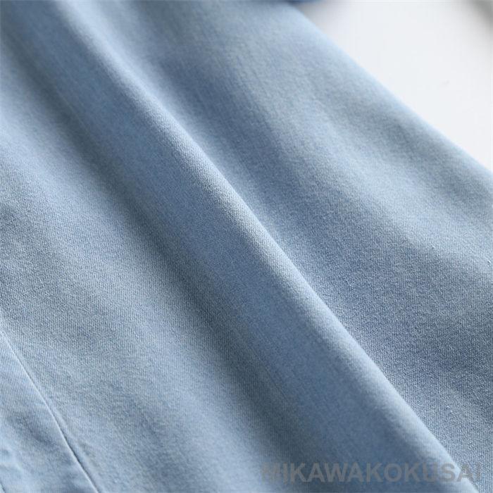 デニムシャツ 半袖 レディース デニム シャツ 夏 薄手 シャツ ブラウス 半袖 トップス ゆったり 羽織り 重ね着 無地 ギャザー 着回し 春夏 カジュアル |  | 14