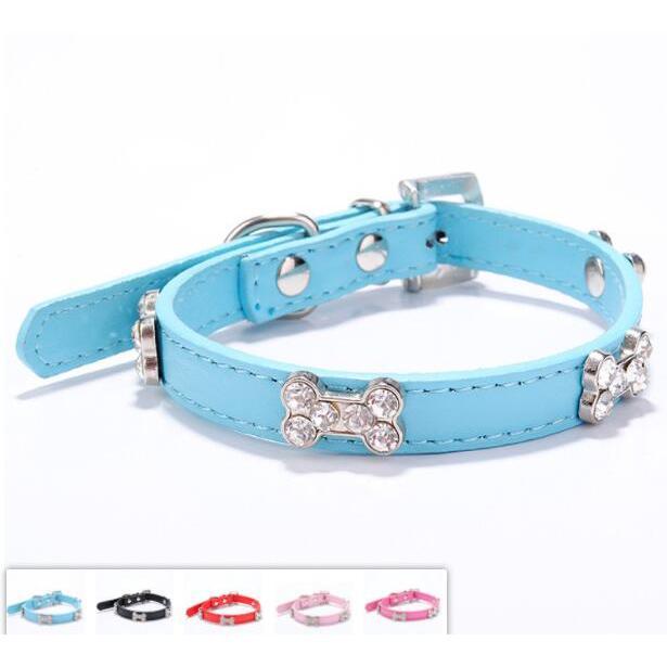 犬用首輪 リード 単品 ペット用品 レザー調 フェイクレザー 散歩紐 骨型 ボーン ベルト 調節可能 犬用品 ペットグッズ シンプル 可愛い かわいい | 