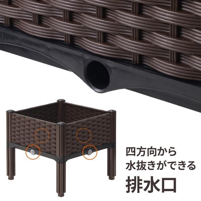 プランター 大型 長方形 プランターボックス 屋外 5連結 脚付き ガーデンボックス プランタースタンド ベランダ プランター ガーデニング |  | 04