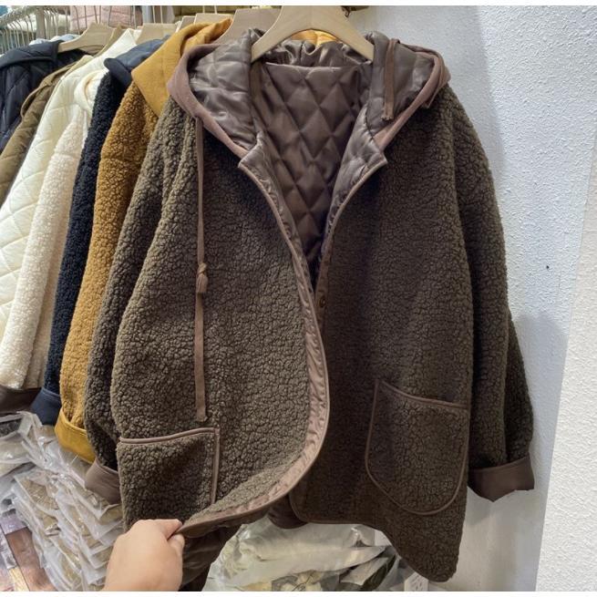 コート フード レディース 秋冬 アウター ロングコート ツイード 大きいサイズ ブルゾン 羽織 防寒 厚手 暖かい ゆったり 体型カーバー 冬コート ポケット付き |  | 03