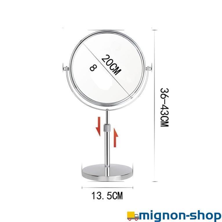 卓上ミラー 裏面 メイク用 6インチ 7インチ 8インチ 卓上 両面 10倍拡大鏡 3倍 スタンドミラー ショップ 両面鏡 高さ 卓上鏡 メイクアップ |  | 16