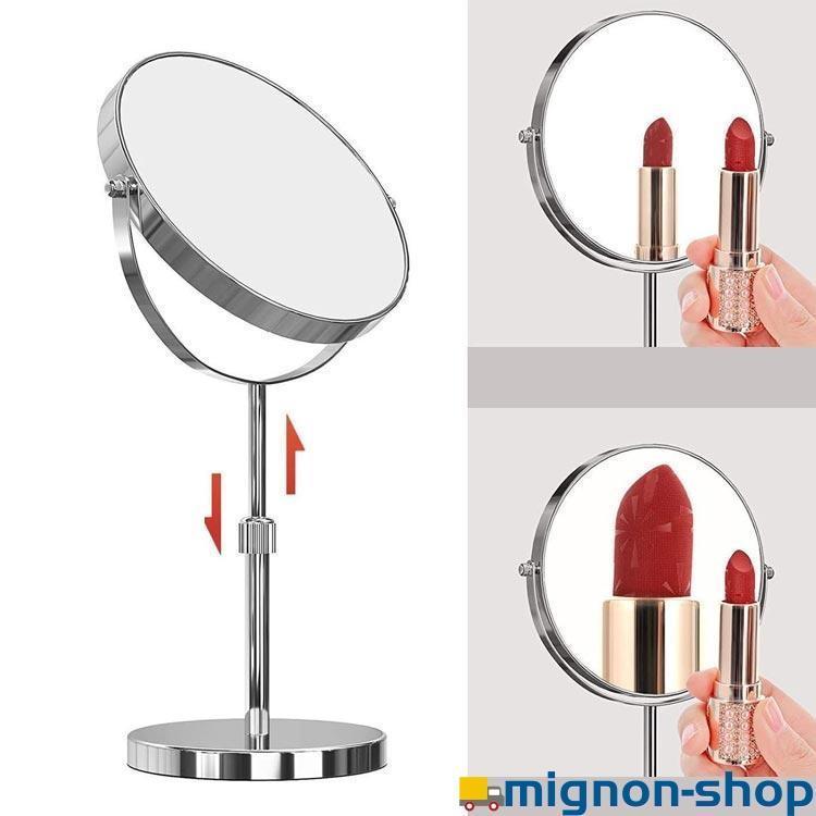 卓上ミラー 裏面 メイク用 6インチ 7インチ 8インチ 卓上 両面 10倍拡大鏡 3倍 スタンドミラー ショップ 両面鏡 高さ 卓上鏡 メイクアップ |  | 01