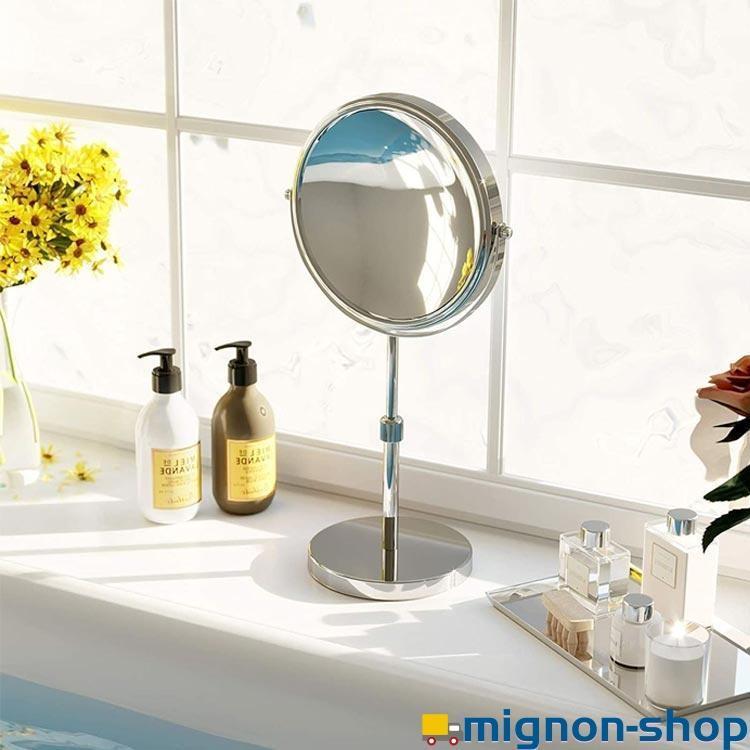 卓上ミラー 裏面 メイク用 6インチ 7インチ 8インチ 卓上 両面 10倍拡大鏡 3倍 スタンドミラー ショップ 両面鏡 高さ 卓上鏡 メイクアップ |  | 02