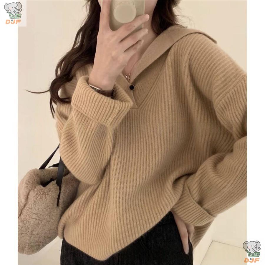 【人気商品】ニット レディース セーター ニットセーター 長袖 秋冬 vネック カットソー プルオーバー ゆったり ス 暖かい 大人 着痩せ 新品 50代 |  | 04