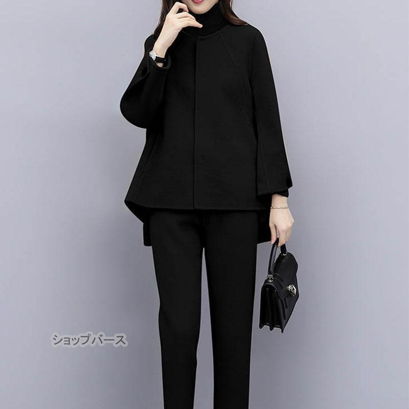 卒業式 服 母 セットアップ レディース 2点セット パンツスーツ フォーマル ゆったり 体型カバー 二次会 セレモニー 大きいサイズ 着痩せ 通勤 30代40代50代 |  | 05