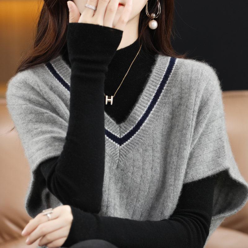 ニットベスト レディース チョッキ トップス Vネック 柔らか ゆったり プルオーバー ベスト 一部即納 ジレー セーター 無地 秋コーデ カジュアル 重ね着母の日 |  | 10