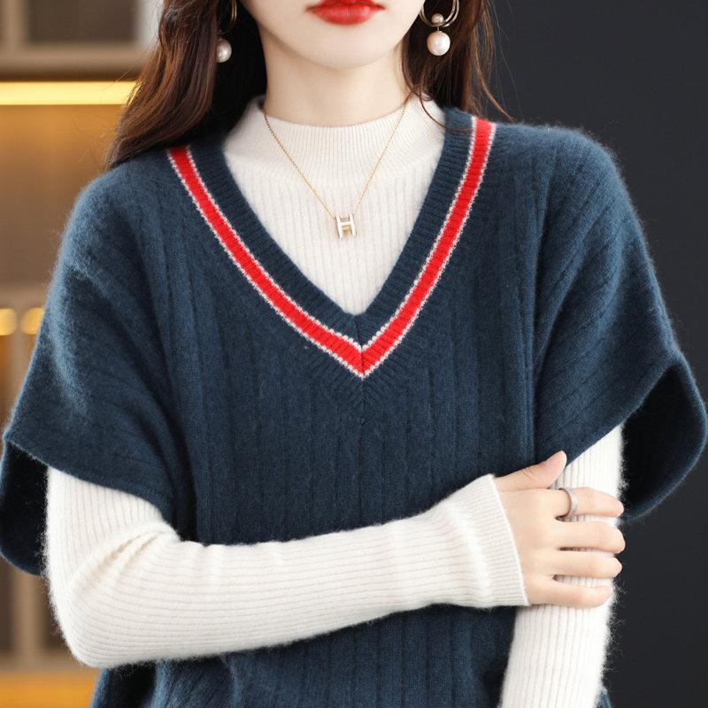 ニットベスト レディース チョッキ トップス Vネック 柔らか ゆったり プルオーバー ベスト 一部即納 ジレー セーター 無地 秋コーデ カジュアル 重ね着母の日 |  | 11