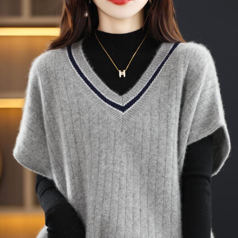 ニットベスト レディース チョッキ トップス Vネック 柔らか ゆったり プルオーバー ベスト 一部即納 ジレー セーター 無地 秋コーデ カジュアル 重ね着母の日 |  | 01