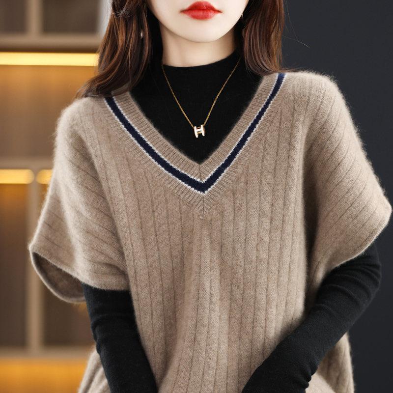 ニットベスト レディース チョッキ トップス Vネック 柔らか ゆったり プルオーバー ベスト 一部即納 ジレー セーター 無地 秋コーデ カジュアル 重ね着母の日 |  | 07