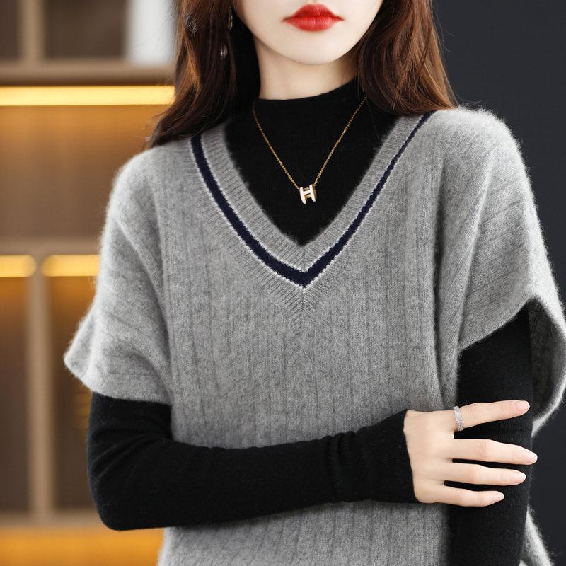 ニットベスト レディース チョッキ トップス Vネック 柔らか ゆったり プルオーバー ベスト 一部即納 ジレー セーター 無地 秋コーデ カジュアル 重ね着母の日 |  | 09