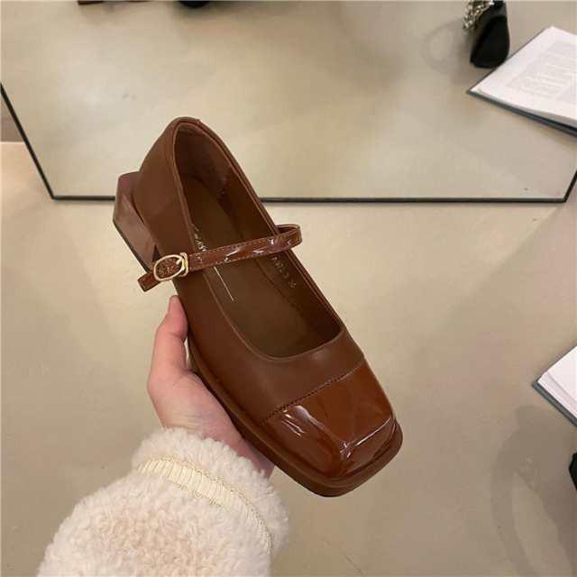 パンプス リゲッタ 春 靴 ストラップ レディース 歩きやすいウェッジヒール ヒール パンプス 美脚 スクエア ぺたんこ シューズ コンフォ |  | 06