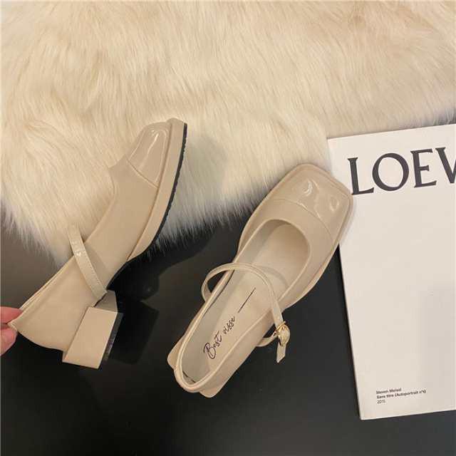 パンプス リゲッタ 春 靴 ストラップ レディース 歩きやすいウェッジヒール ヒール パンプス 美脚 スクエア ぺたんこ シューズ コンフォ |  | 08