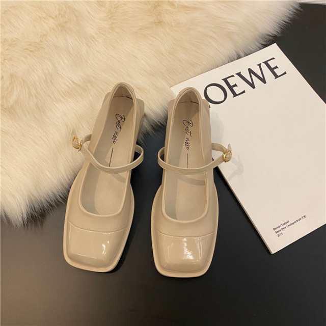 パンプス リゲッタ 春 靴 ストラップ レディース 歩きやすいウェッジヒール ヒール パンプス 美脚 スクエア ぺたんこ シューズ コンフォ |  | 09