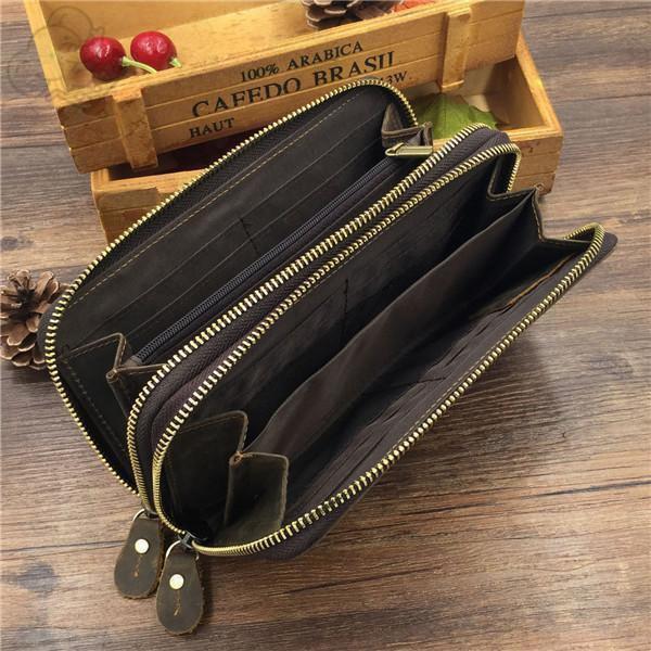 セカンドバッグ 財布 長財布 メンズ Wラウンドファスナー 大容量 多機能 さいふ レザー 牛革 本革 ビジネス おしゃれ シンプル スマホ入れ |  | 16