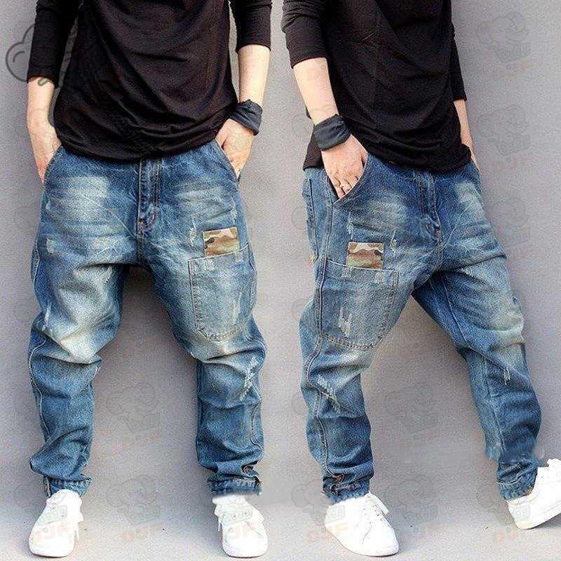 デニムパンツ メンズ ジーンズ ロング丈 ゆったり サルエルパンツ 大きいサイズ ヒップホップ B系 ファッション カジュアル ウォッシュ 新作 |  | 01
