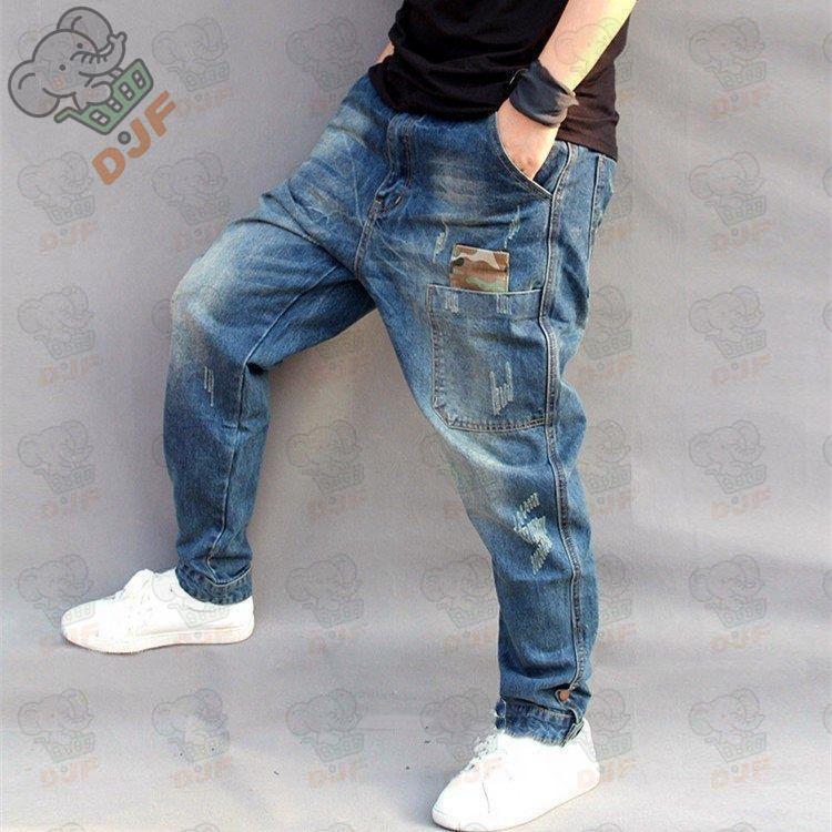 デニムパンツ メンズ ジーンズ ロング丈 ゆったり サルエルパンツ 大きいサイズ ヒップホップ B系 ファッション カジュアル ウォッシュ 新作 |  | 03