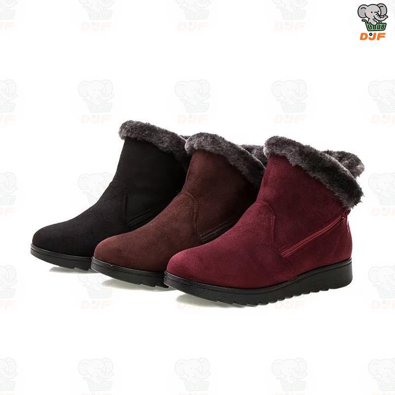 スノーブーツ ショート ミニ ショートブーツ レディース ボア スエード 黒 中高年の綿靴 裏起毛 防水 防滑 撥水 防寒 雪 靴 滑らない スノーシューズ きやすい |  | 08