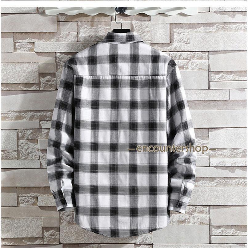 シャツ 裏起毛 防寒 メンズ 長袖 チェック柄 ワイシャツ 秋冬 冬服 ビジネスシャツ 開襟 暖かい 厚手 トップス カジュアルシャツ 通勤通学 |  | 15