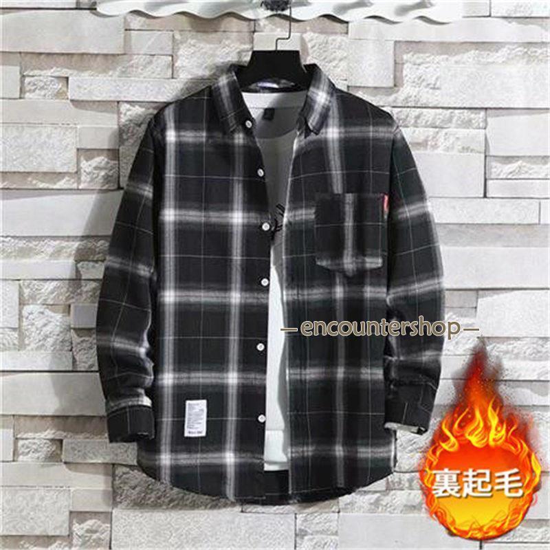 シャツ 裏起毛 防寒 メンズ 長袖 チェック柄 ワイシャツ 秋冬 冬服 ビジネスシャツ 開襟 暖かい 厚手 トップス カジュアルシャツ 通勤通学 |  | 01