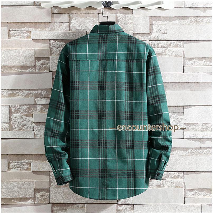 シャツ 裏起毛 防寒 メンズ 長袖 チェック柄 ワイシャツ 秋冬 冬服 ビジネスシャツ 開襟 暖かい 厚手 トップス カジュアルシャツ 通勤通学 |  | 08