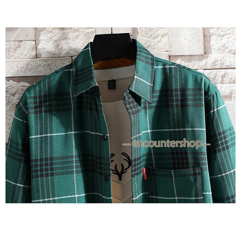 シャツ 裏起毛 防寒 メンズ 長袖 チェック柄 ワイシャツ 秋冬 冬服 ビジネスシャツ 開襟 暖かい 厚手 トップス カジュアルシャツ 通勤通学 |  | 09