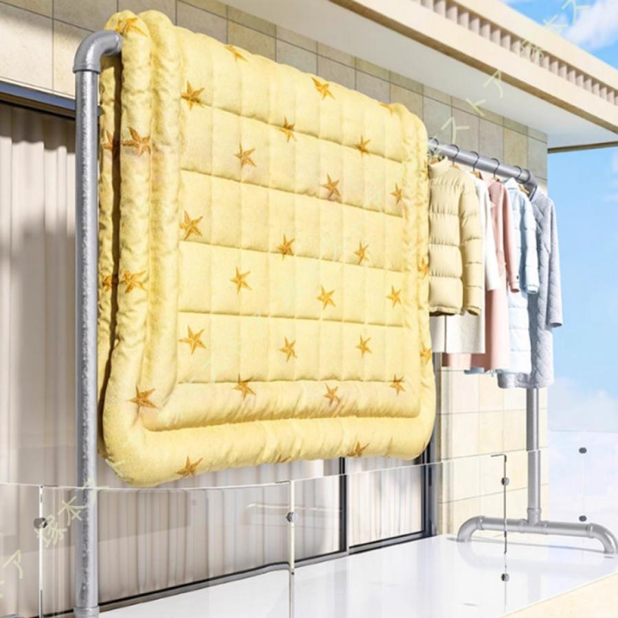 物干し台 屋外 室内 多機能 布団干し 鋼管ハンガー 倒れない 洗濯物干し ステンレス 錆びない 風に強い 大容量 省スペース 強化版 ベランダ 物干しラック |  | 12