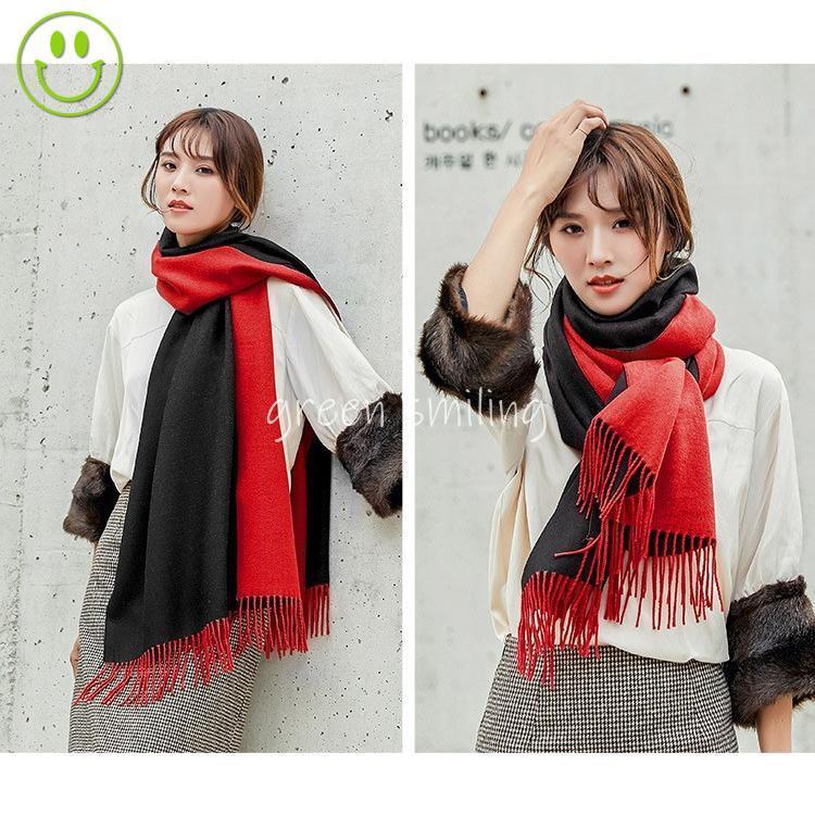 ストール ショール 大判 秋冬 冬 厚手 防寒 リバーシブル 無地 レディース 結婚式 お呼ばれ マフラー 20代30代40代50代 |  | 18