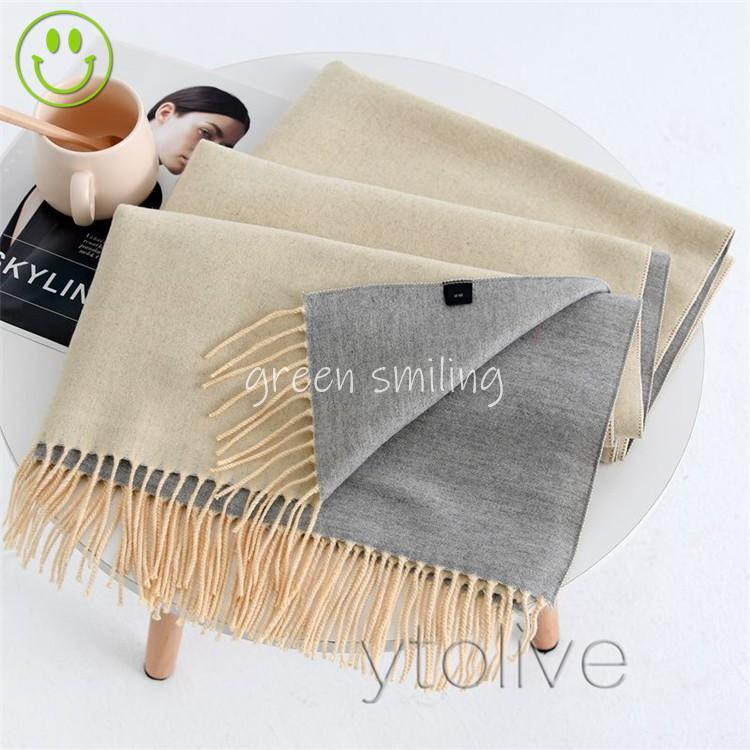 ストール ショール 大判 秋冬 冬 厚手 防寒 リバーシブル 無地 レディース 結婚式 お呼ばれ マフラー 20代30代40代50代 |  | 07