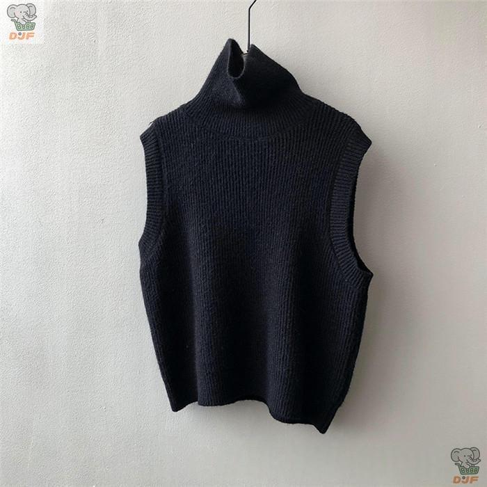 【人気商品】ニット レディース ニット ハイネック 無地 プルオーバー 秋 冬 セーター ニットセーター ノースリーブ 袖なし ス タートルネック |  | 02