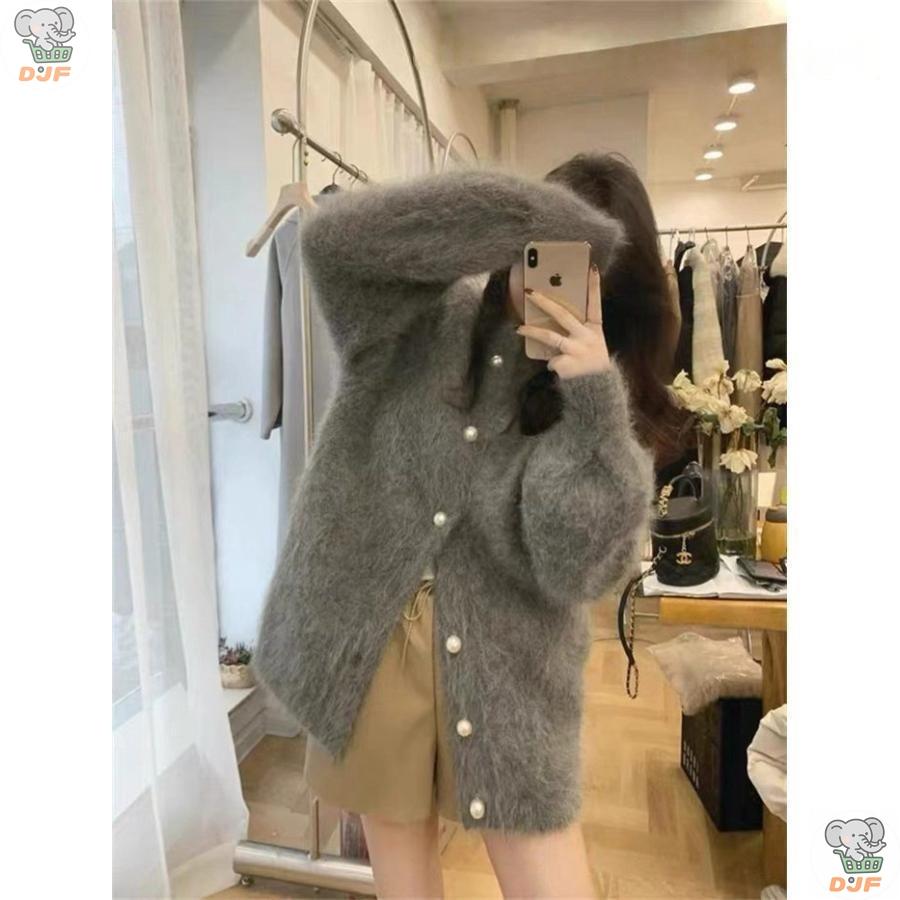 【人気商品】シャギー ニットカーディガン レディース 秋冬 シャギーニット カーディガン ふわふわ ニット ス 羽織り |  | 04