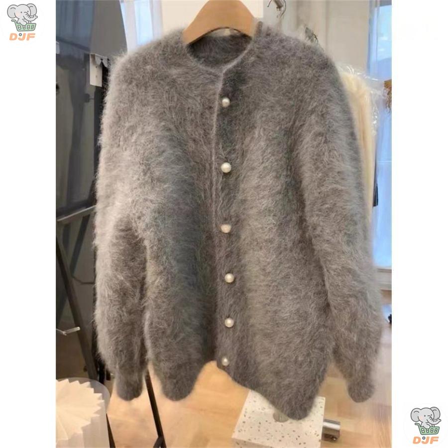 【人気商品】シャギー ニットカーディガン レディース 秋冬 シャギーニット カーディガン ふわふわ ニット ス 羽織り |  | 05