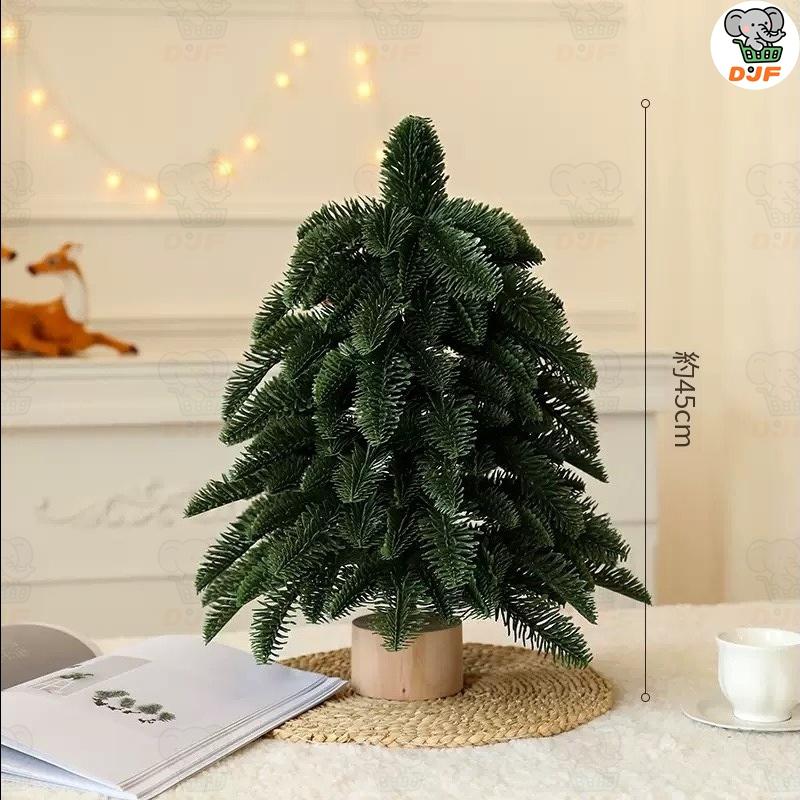 ミニクリスマスツリー 雪景色 & グリーン 2 種 木製ベース 卓上装飾 クリスマス雰囲気演出 プレゼントに最適 木製ポット |  | 04