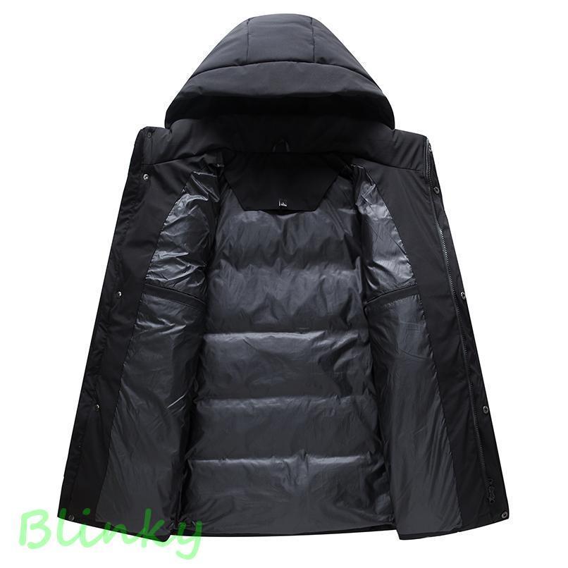 ダウンジャケット メンズ 白 おしゃれ ロング 防寒着 メンズ ダウン アウター メンズ コート メンズ アウター 冬 フード |  | 11