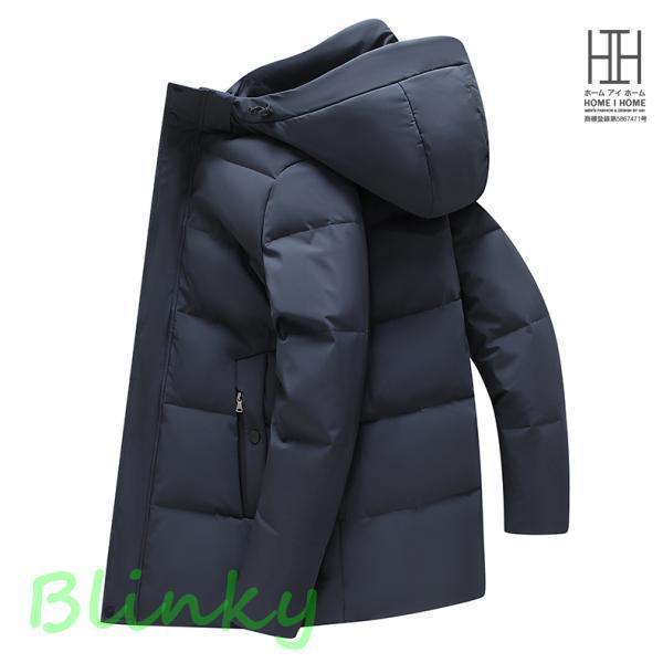 ダウンジャケット メンズ 白 おしゃれ ロング 防寒着 メンズ ダウン アウター メンズ コート メンズ アウター 冬 フード |  | 02