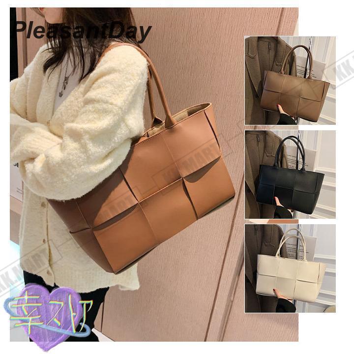 トートバッグレディース大きめA4編み込みアイボリーブラウンブラック通勤合皮おしゃれかわいいマザーズバッグ |  | 10