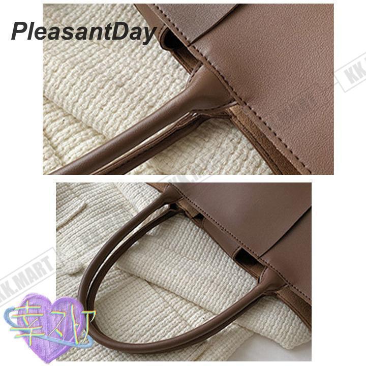 トートバッグレディース大きめA4編み込みアイボリーブラウンブラック通勤合皮おしゃれかわいいマザーズバッグ |  | 15