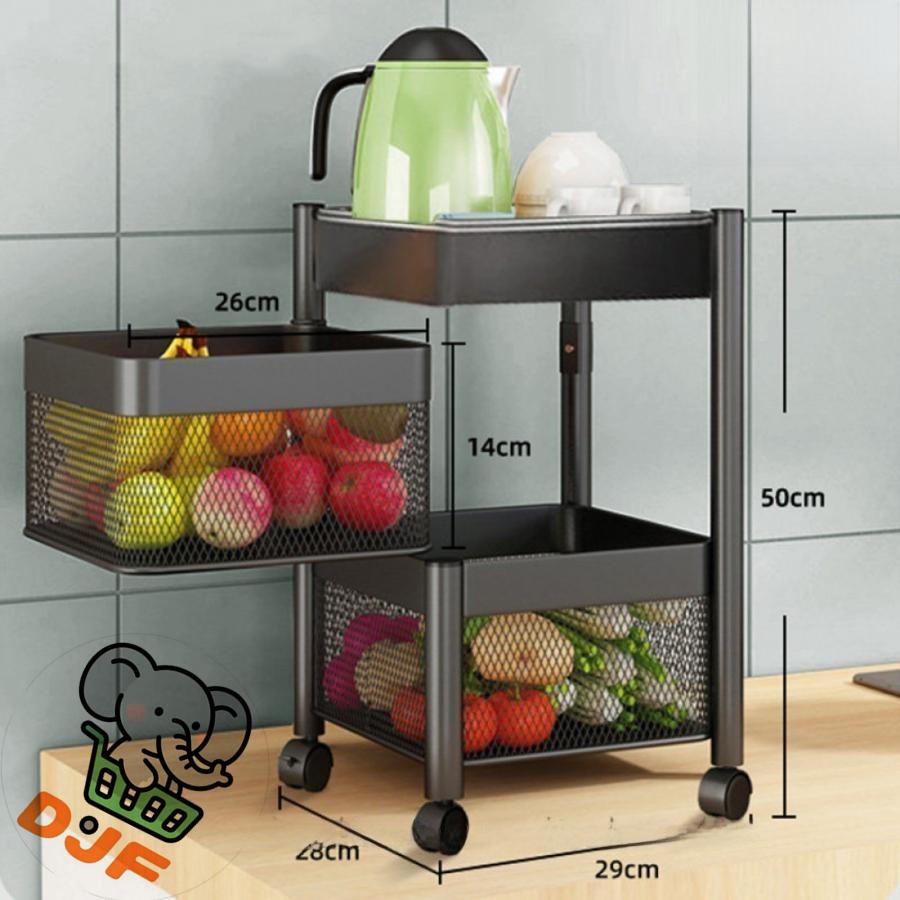 キッチンワゴン キャスター キャスター付き 収納 ラック 回転式 引き出し キッチン カウンター 隙間 調味料 キャスター 作業台 キッチン ワゴン |  | 01